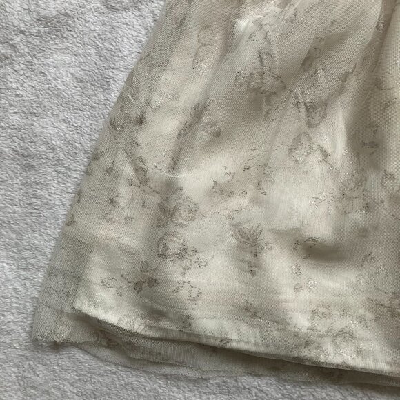 Children’s Place 5/6 White Tulle Floral Party Dress GUC Girl Special Occasion - Picture 9 of 16